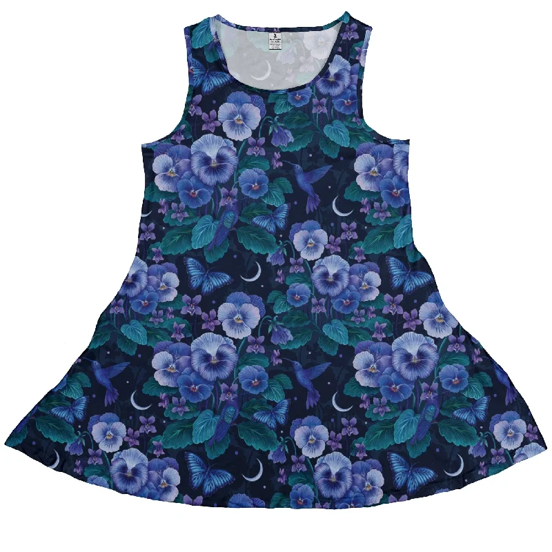 Episodic Violet Purple Night Dress Soft fabric unclassified dresses