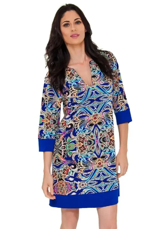 Printed Resort Wear Latest Trends Tunic Dresses - Caribbean Clothing Suppliers Travel unclassified dresses