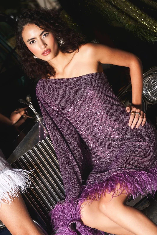 Hugo Dress Purple Office unclassified dresses