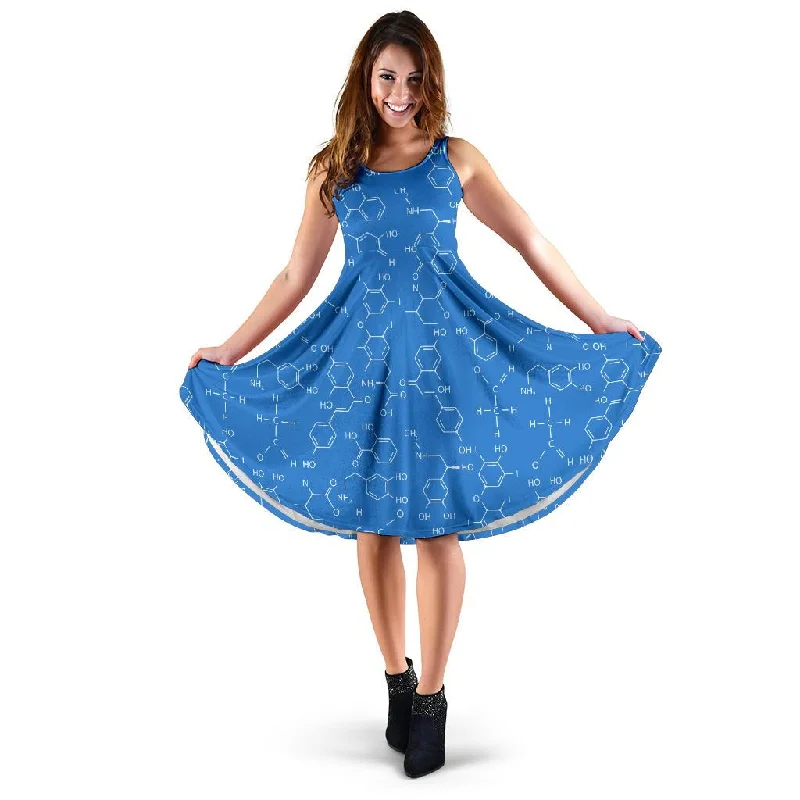 Chemistry Science Print Pattern Dress Knitted unclassified dresses