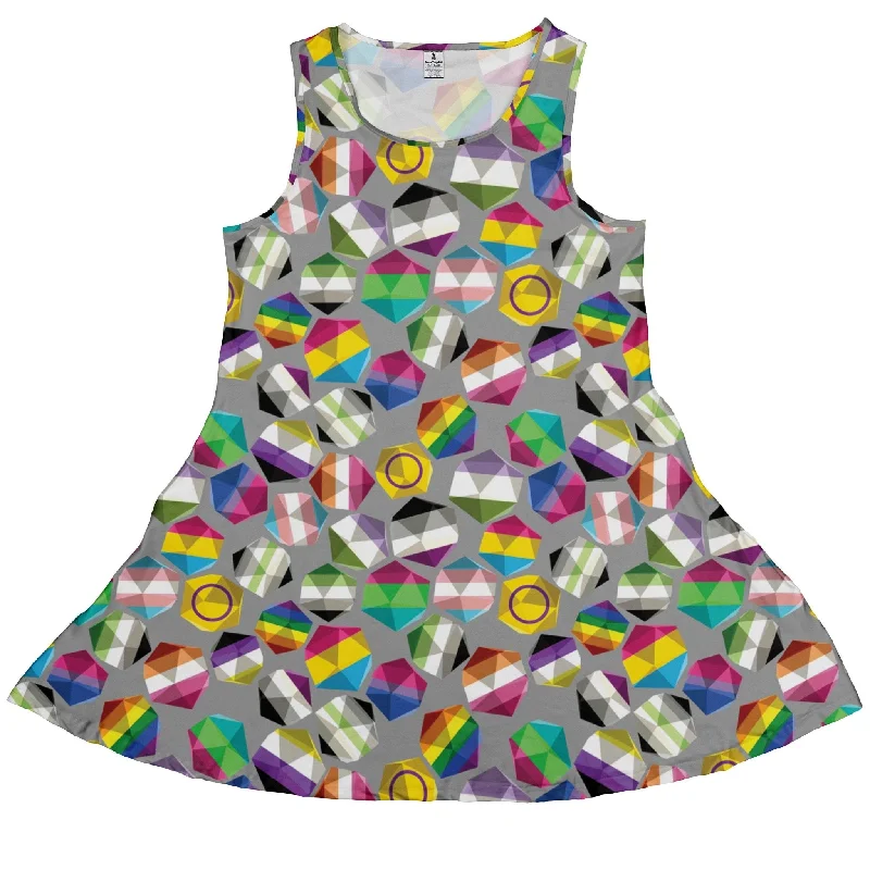 Roll with Pride LGBTQ Dice Dnd Dress Earthy tone unclassified dresses