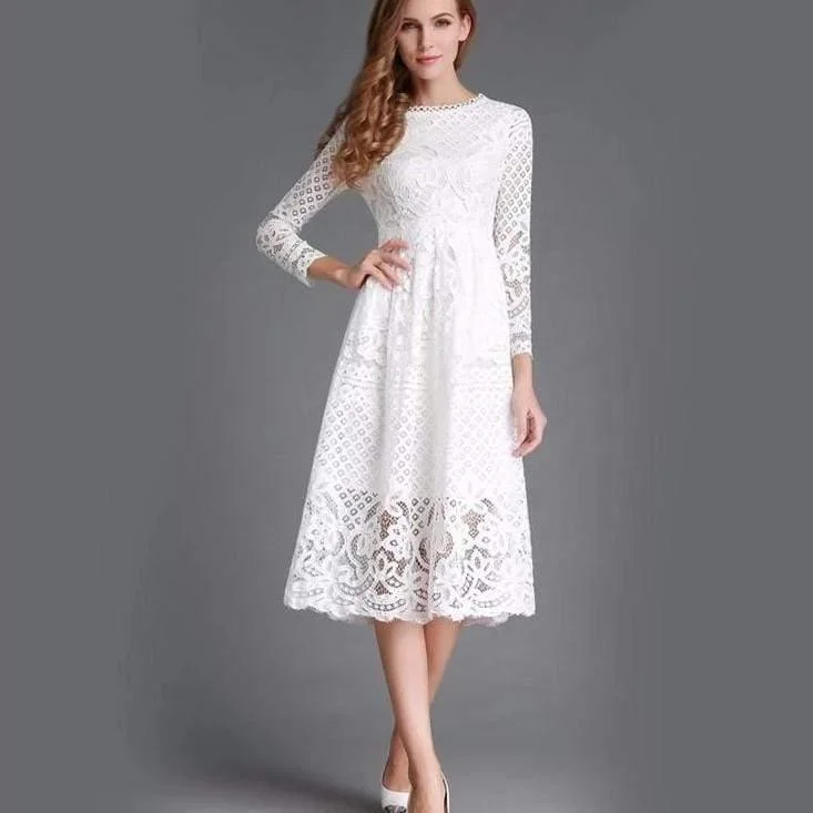 Elegant Lace Long Dress Comfortable unclassified dresses